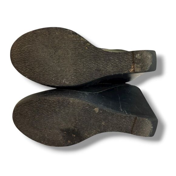 MICHAEL Michael Kors Calista Knee-High Platform Wedge Boots Faux Suede Faux Fur - Picture 8 of 9